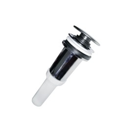 DESAGUE LAVABO C/REBOSADERO CROMADO PUSH BOTON ABS