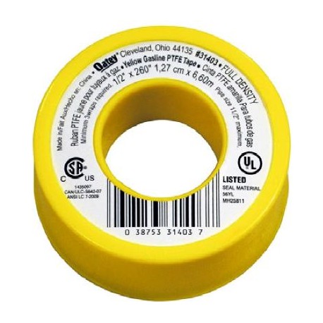 CINTA TEFLON OATEY GAS AMARILLA 1/2 x 260 (31403)