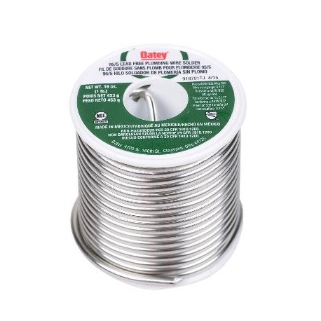 SOLDADURA OATEY 95/5 PLOMERO SIN PLOMO 1 OZ (53026)