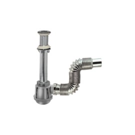 CESPOL FLEXIBLE PVC METALIZ.P/LAV.BOTE CHICO REG.ACERO I.