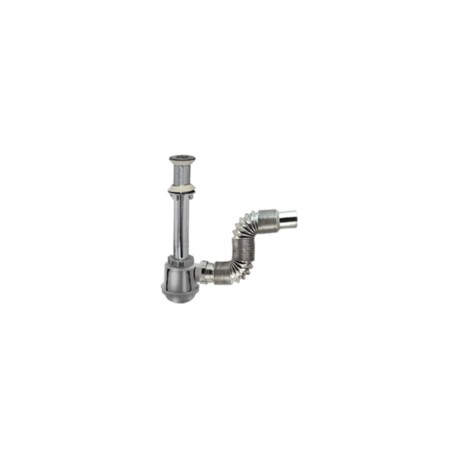 CESPOL FLEXIBLE PVC METALIZ.P/LAV.BOTE CHICO REG.ACERO I.
