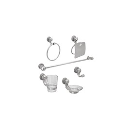 JUEGO DE ACCESORIOS 6 PZAS.CROMO 1200