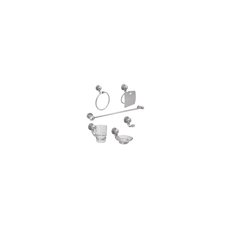 JUEGO DE ACCESORIOS 6 PZAS.CROMO 1200